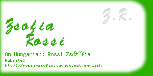 zsofia rossi business card